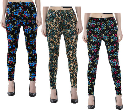 Indistar Ankle Length  Western Wear Legging(Multicolor, Printed)
