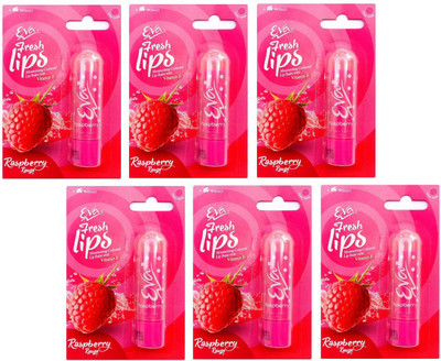 

EVA Strawberry Lip Balm set of 6 Raspberry(Pack of: 6, 2.7 g)
