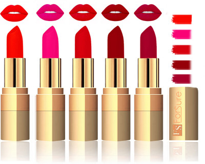 

Forsure Extra Soft & Smooth Velvet Matte Lip Color Combo(Hot Red, Soft Red, Maroon, Plum, Sweet Red)