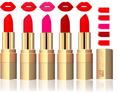 

Forsure Extra Soft & Smooth Velvet Matte Lip Color Combo(Maroon, Red, Peach, Coffee, Brown)