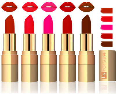 

Forsure Extra Soft & Smooth Velvet Matte Lip Color Combo(Chocalate, Peach, Coffee, Brown, Light Brown)