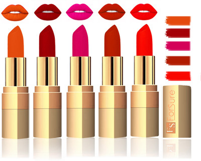 

Forsure Extra Soft & Smooth Velvet Matte Lip Color Combo(Light Brown, Chocalate, Hot Red, Maroon, Mauve)