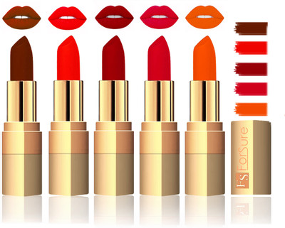 

Forsure Extra Soft & Smooth Velvet Matte Lip Color Combo(Brown,Hot Red,Maroon,Mauve,Fast Red)