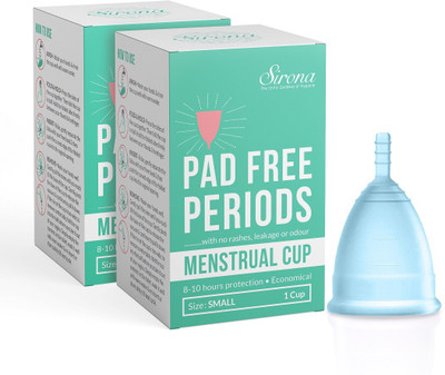

SIRONA  Reusable Menstrual Cup(Pack of 2, Multicolor