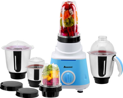 

Anjalimix Smoothie Maker cum Mixer Grinder with 5 Jars 600 Juicer Mixer Grinder(Blue, 5 Jars)