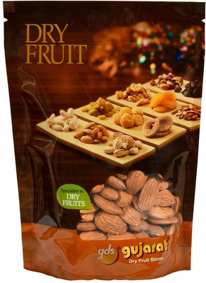 

GUJARAT DRY FRUIT STORES Natural Premium Selected California Almond 1 Kg Almonds(1 kg, Pouch)