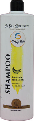 

Goofy Tails IV SAN Bernard Whitening and Color Enhancing Banana Medium Coat, Cat & Dog Shampoo(1 L)