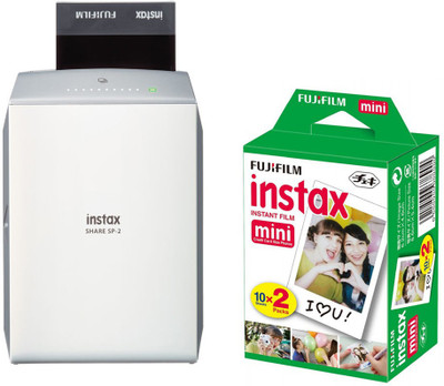 

Fujifilm Instax Share SP-2 Silver with 20 Shots Film Photo Printer(Silver)