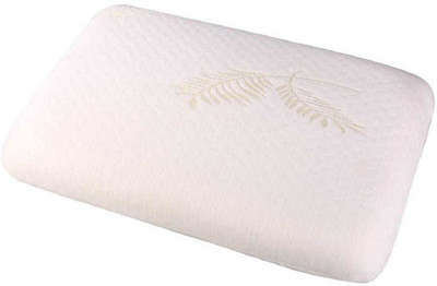 PUMPUM Memory Foam Floral Sleeping Pillow Pack of 1(White)
