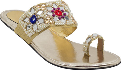 Royal Collection Women Gold Flats