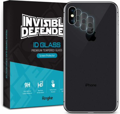 Ringke Back Camera Lens Glass Protector for Apple iPhone X, Apple iPhone XS(Pack of: 3)