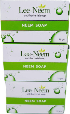 

Leeford Lee Neem Anti Bacterial Neem Soap 75 gm (Pack of 3)(225 gm )(225 g, Pack of 3)