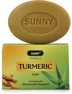 

SUNNY HERBALS TURMERIC SOAP-ENRICHED WITH ALOEVERA & VITAMIN E(PACK OF 3)(225 g, Pack of 3)