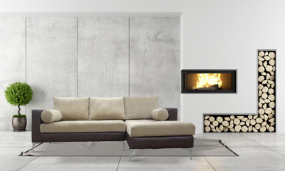 Sofame Montreal Fabric 4 Seater Sofa(Finish Color - Beige)