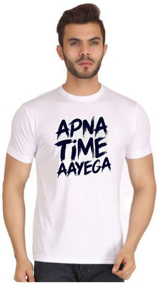 Fashion Freak Printed Men Round Neck White T-Shirt