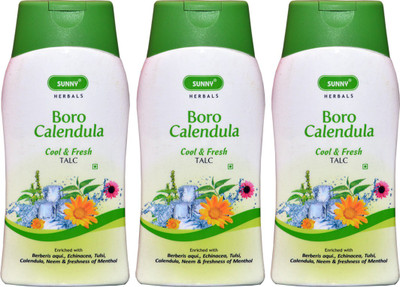 

SUNNY HERBALS BORO CALENDULA COOL &FRESH TALC(PACK OF 3)(300 g)