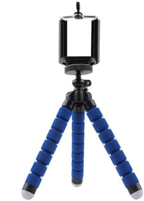 

LIFEMUSIC Portable and Adjustable Camera Flexible Stand Holder with Universal Clip, Compatible with iOS Phone, Android Phone, Camera, Sports Camera Tripod(Blue, Supports Up to 1000 g)