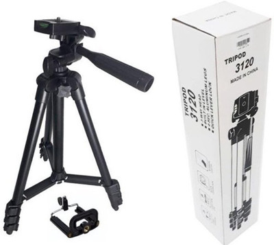 

Lizzie 3120 tripod digital camera tripod card machine stand DV tripod mobile phone Selfie stand Tripod(Black, Supports Up to 1500 g)