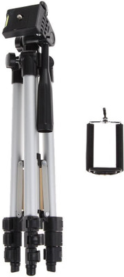 

techobucks Portable tripod||360 degree tripod|| Foldable triopod|| Camera stand|| Mobile Tripod|| Camcorder tripod|| Camera mount|| Extendable tripod||Three-Dimensional Head & Quick Release Plate|| Assorted color| Tripod(Silver, Black, Supports Up to 3200