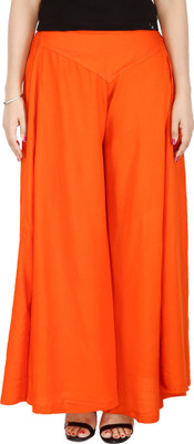 Boutique Ever Flared Women Orange Trousers