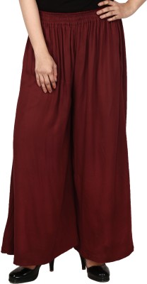 Boutique Ever Flared Women Maroon Trousers