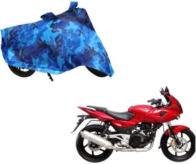 dhcreation Two Wheeler Cover for Bajaj(Pulsar 220 DTS-i, Blue)