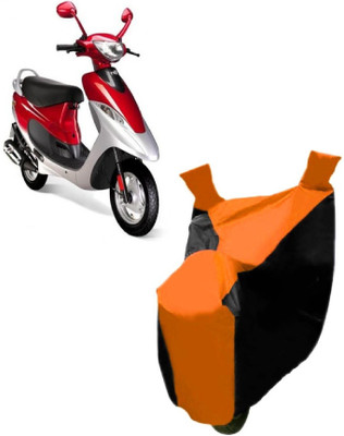 Autocraft Two Wheeler Cover for TVS(Scooty Pep+, Orange)