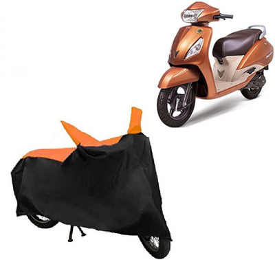 ABP Two Wheeler Cover for TVS(Jupiter, Black, Orange)