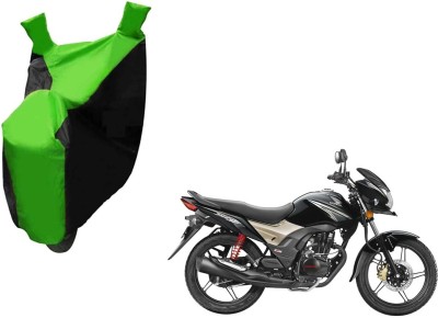 ABP Two Wheeler Cover for Honda(CB Shine, Black, Green)