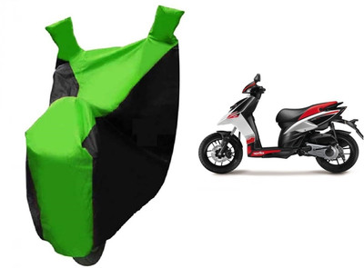ABP Two Wheeler Cover for Aprilia(SR 125, Black, Green)