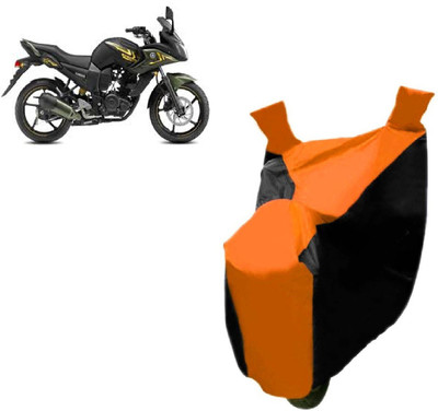 Autocraft Two Wheeler Cover for Yamaha(Fazer, Orange)