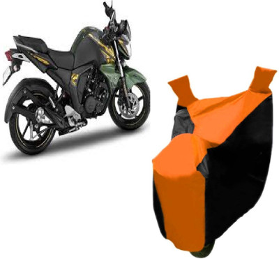 Auto Age Two Wheeler Cover for Yamaha(FZ-S, Orange)