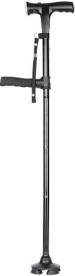 

Holiday Twin Grip Cane Safe & Easy 2 Handled Cane With More Grip & Less Slip & Cane Buddy Fordable Walking Stick with LED Lights Walking Stick Walking Stick
