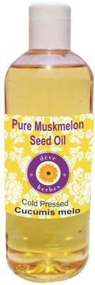 

Deve Herbes Pure Muskmelon Seed Oil (Cucumis melo) 100% Natural Therapeutic Grade Cold Pressed(200 ml)
