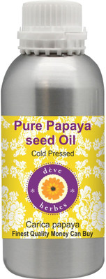 

Deve Herbes Pure Papaya seed Oil (Carica papaya) 100% Natural Therapeutic Grade Cold Pressed(1250 ml)