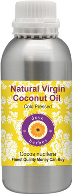 

Deve Herbes Natural Virgin Coconut Oil (Cocos nucifera) 100% Pure Natural Therapeutic Grade Cold Pressed(630 ml)