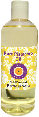 Deve Herbes Pure Pistachio Oil (Pistacia vera) 100% Natural Therapeutic Grade Cold Pressed(200 ml)