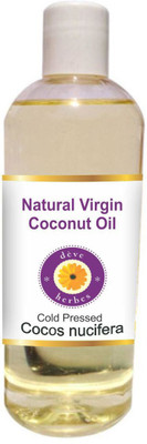

Deve Herbes Natural Virgin Coconut Oil (Cocos nucifera) 100% Pure Natural Therapeutic Grade Cold Pressed(200 ml)