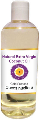 

Deve Herbes Natural Extra Virgin Coconut Oil (Cocos nucifera) 100% Pure Natural Therapeutic Grade Cold Pressed(200 ml)