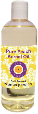 

Deve Herbes Pure Peach Kernel Oil (Prunus persica) 100% Natural Therapeutic Grade Cold Pressed(200 ml)