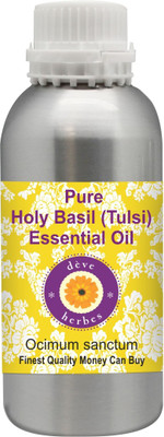 

Deve Herbes Pure Holy Basil (Tulsi) EssentialOil (Ocimum sanctum) 100% Natural Therapeutic Grade Steam Distilled(300 ml)