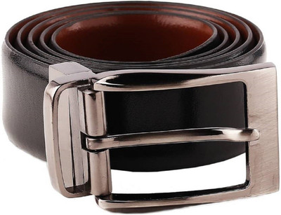 Alton Men Formal Brown, Black Genuine Leather Reversible Belt