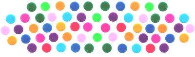 

SJ COLLECTION Round Shape Small Size 60 Forehead Multicolor Bindis(Fancy Designer Bindi)