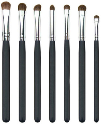 

Futurekart Goat Hair Eyeshadow Brushes (Black and Silver, 124) - Set of 7(Pack of 7)