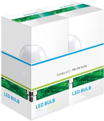 XYDROZEN 9 W Globe B22 LED Bulb(White, Pack of 2) at flipkart