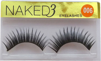 

NAKED3 Professional Make Up Bridal Eye Lashes 006 Black (1 Pair)(Pack of 1)