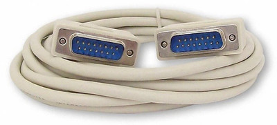 

swaggers VGA 15 Pin Male To Male 5 Meter VGA Cable For Computer Monitors, Televisions,Desktop, Laptop, Projector WHITE VGA Cable(Compatible with LAPTOP,COMPUTER,PC, White, Sync and Charge Cable)