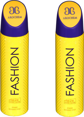 

Arochem fashhion and fashion dynamic pure Deodorant Spray - For Men & Women(200 ml, Pack of 2)