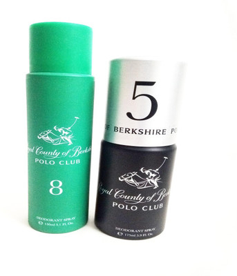 

ROYAL COUNTY OF BERKSHIRE POLO CLUB RCBPC 8 AND RCBPC 5 Deodorant Spray - For Men & Women(325 ml, Pack of 2)