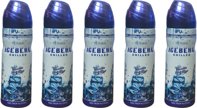 

Al Nuaim ICEBERG CHILLED (PACK OF 5) Body Spray - For Men & Women(200 ml, Pack of 5)